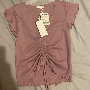 Scrunch crop top never wore small